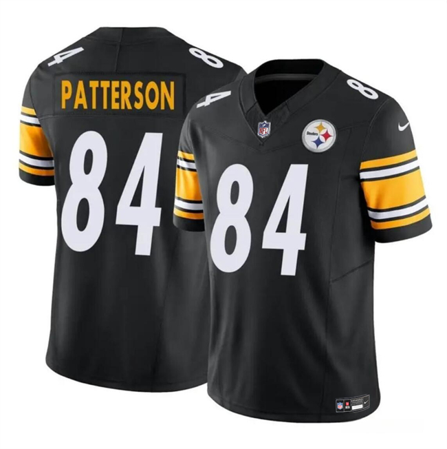 Men's Pittsburgh Steelers #84 Cordarrelle Patterson Black 2024 F.U.S.E. Vapor Untouchable Limited Football Stitched Jersey