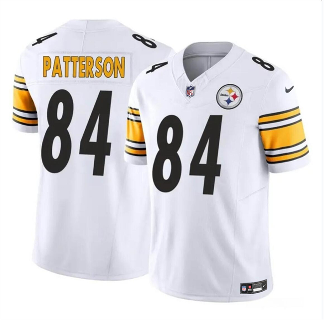 Men's Pittsburgh Steelers #84 Cordarrelle Patterson White 2024 F.U.S.E Vapor Untouchable Limited Football Stitched Jersey