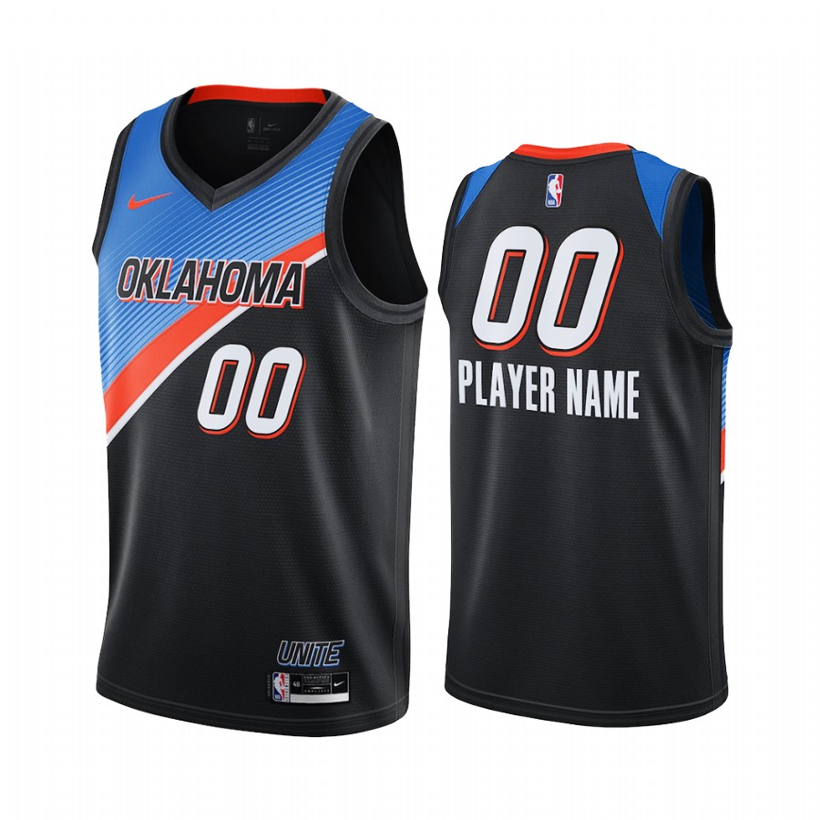 Nike Thunder Personalized Black []NBA<img src=
