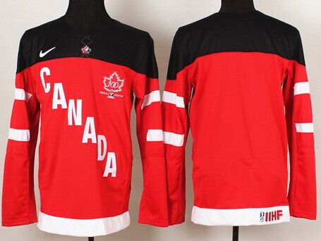 2014/15 Team Canada Blank Red 100TH Jersey
