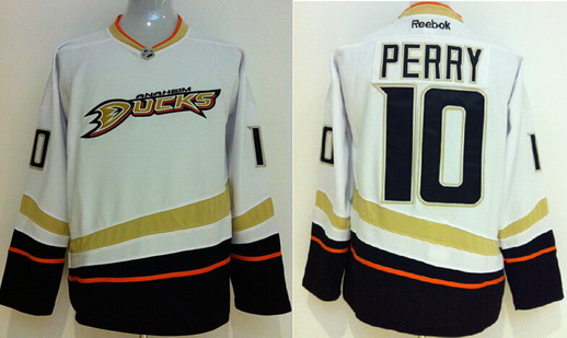 Anaheim Ducks #10 Corey Perry White Jersey