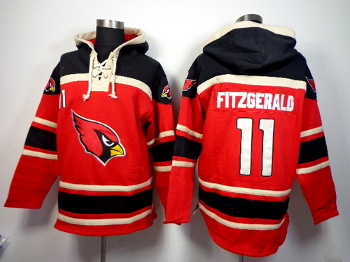 Arizona Cardinals #11 Larry Fitzgerald 2014 Red Hoodie