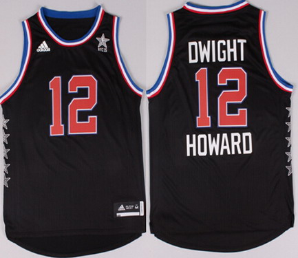 2015 NBA Western All-Stars #12 Dwight Howard Revolution 30 Swingman Black Jersey