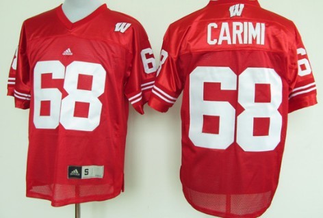 Wisconsin Badgers #68 Gabe Carimi Red Jersey 