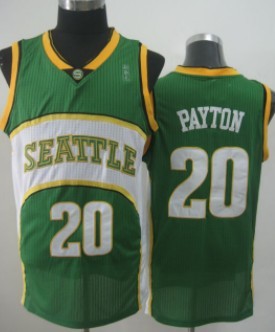 Seattle Supersonics #20 Gary Payton 2007-08 Green Swingman Jersey 