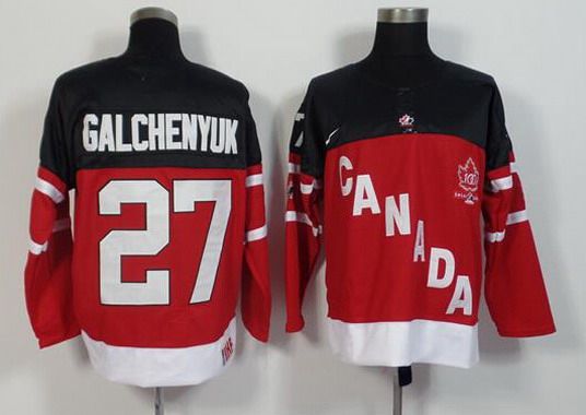 2014-15 Men's Team Canada #27 Alex Galchenyuk Red 100TH Anniversary Jersey