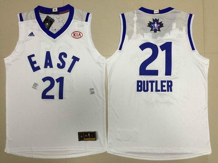2015-16 NBA Eastern All-Stars Men's #21 Jimmy Butler Revolution 30 Swingman White Jersey