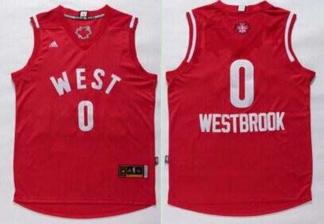 2015-16 NBA Western All-Stars Men's #0 Russell Westbrook Revolution 30 Swingman Red Jersey
