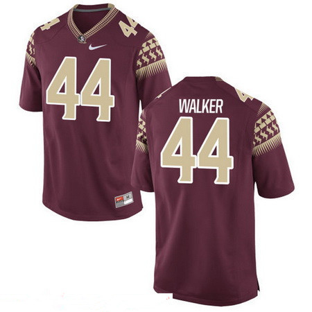 Men's Florida State Seminoles #44 DeMarcus Walker Red Stitched College Football 2016 Nike NCAA Jersey