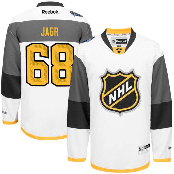 Men's NHL #68 Jaromir Jagr Reebok White 2016 All-Star Premier Jersey