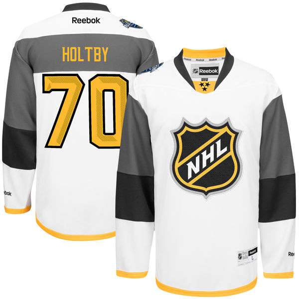 Men's NHL #70 Braden Holtby White 2016 All-Star Premier Jersey