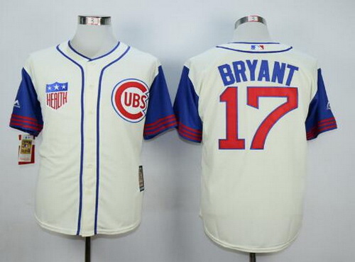 قطرة كيربروست للرموش Men's Chicago Cubs #17 Kris Bryant Cream 1942 Majestic Cooperstown ... قطرة كيربروست للرموش