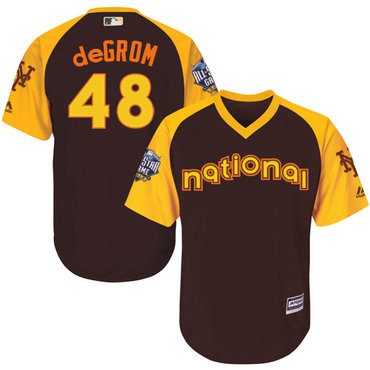 Jacob deGrom Brown 2016 MLB All-Star Jersey - Men's National League New York Mets #48 Cool Base Game Collection