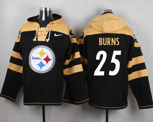 Nike Steelers #25 Artie Burns Black Player Pullover NFL Hoodie