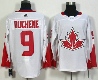 Men's Team Canada #9 Matt Duchene White 2016 World Cup of Hockey Game Jersey