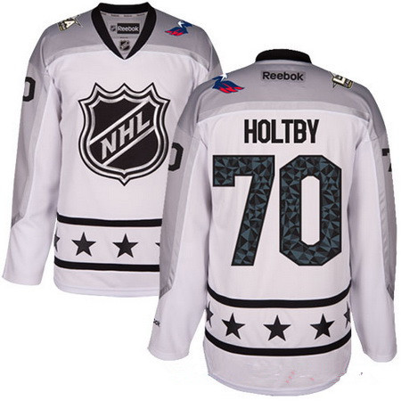 Men's Metropolitan Division Washington Capitals #70 Braden Holtby Reebok White 2017 NHL All-Star Stitched Ice Hockey Jersey