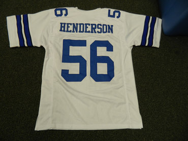 Dallas Cowboys #56 Hollywood Henderson White Throwback Jersey
