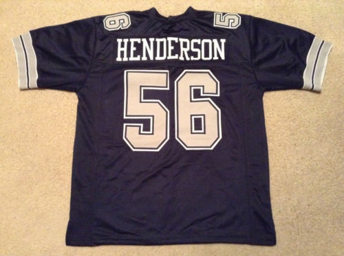 Dallas Cowboys #56 Hollywood Henderson Navy Blue Throwback Jersey