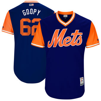 Men's New York Mets Erik Goeddel Goopy Majestic Royal 2017 Players Weekend Authentic Jersey