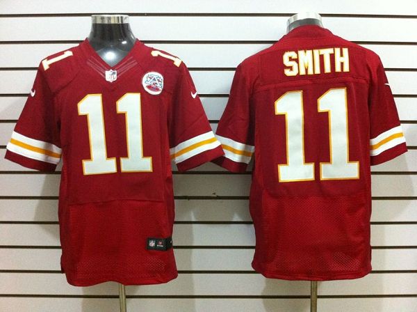 Size 60 4XL-Smith Kansas City Chiefs #11 Red Stitched Nike Elite NFL Jerseys