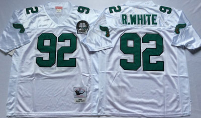 Eagles 92 Reggie White White Throwback Jersey
