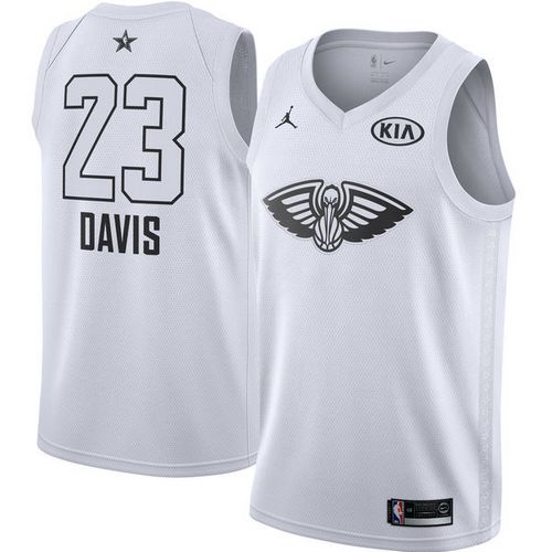 Nike Pelicans #23 Anthony Davis White NBA Jordan Swingman 2018 All-Star Game Jersey