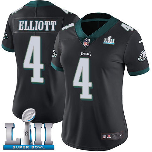Women's Nike Philadelphia Eagles #4 Jake Elliott Black Alternate Super Bowl LII Stitched NFL Vapor Untouchable Limited Jersey