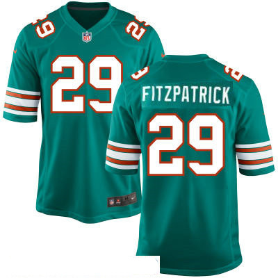 Men's Miami Dolphins #29 Minkah Fitzpatrick Aqua Green Alternate Stitched NFL Nike Game Jersey