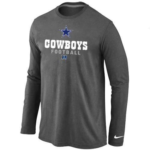 باز يطير شخصيات Nike Dallas Cowboys Critical Victory Long Sleeve T-Shirt D.Grey باز يطير شخصيات