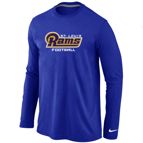 فان كليف الجديد Nike St.Louis Rams Authentic font Long Sleeve T-Shirt D.Grey فان كليف الجديد