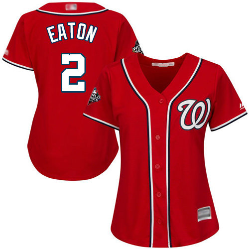 زيت زيتون اسود Nationals #2 Adam Eaton Navy Blue Alternate 2019 World Series Bound Women's Stitched Baseball Jersey حساس الهواء فورد