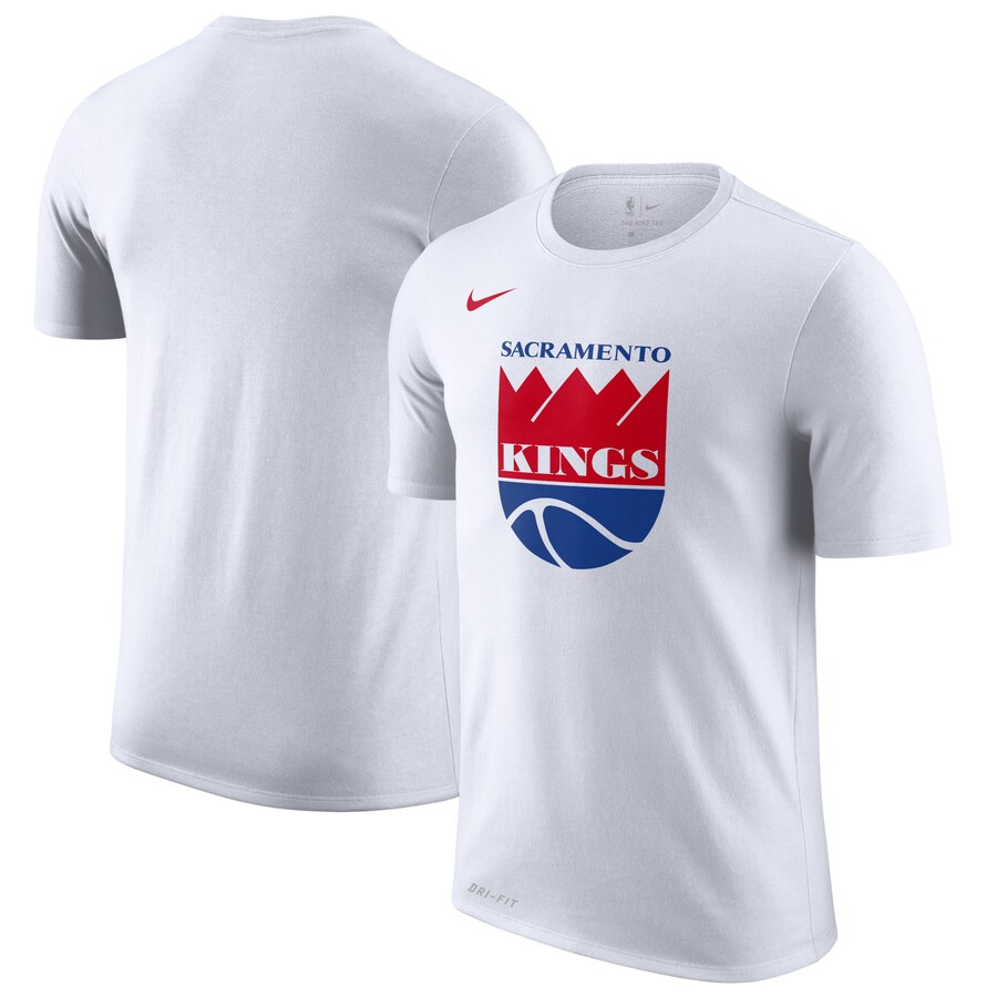 Sacramento Kings Nike Hardwood Classics Performance Logo T-Shirt White
