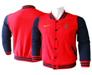 Men's Cleveland Cavaliers Red Stitched NBA Jacket