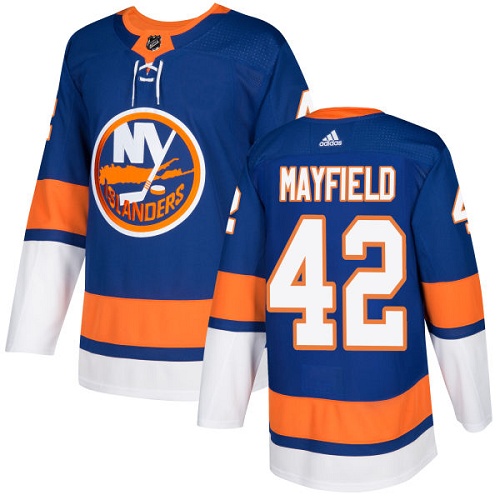 Men's New York Islanders #42 Scott Mayfield Adidas Royal Blue Home Authentic NHL Jersey