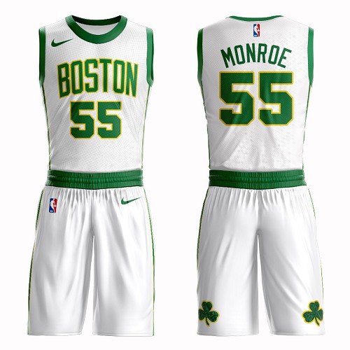 Boston Celtics #55 Greg Monroe White Nike NBA Men's City Authentic Edition Suit Jersey 
