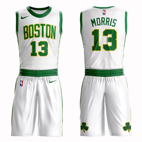 Boston Celtics #13 Marcus Morris White Nike NBA Men's City Authentic Edition Suit Jersey