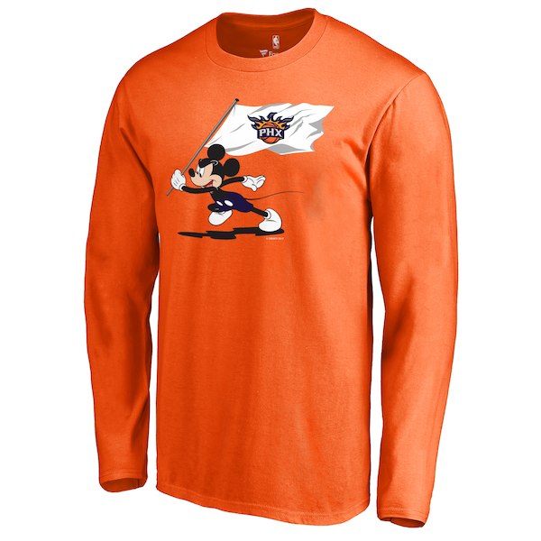 Men's Phoenix Suns Fanatics Branded Orange Disney Fly Your Flag Long Sleeve T-Shirt
