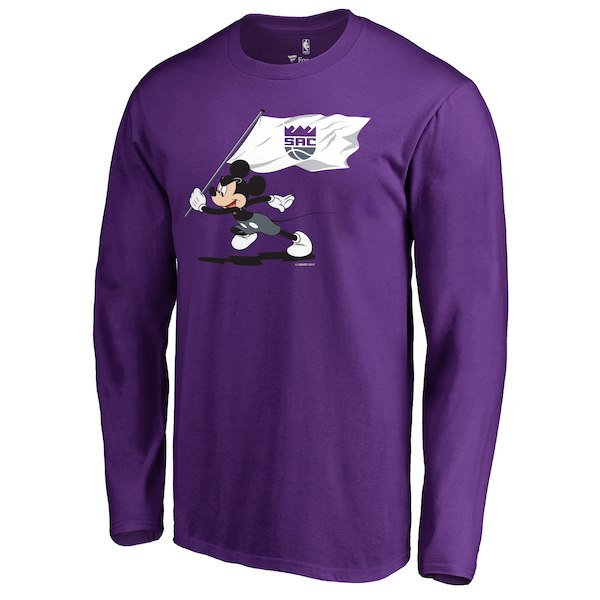 Men's Sacramento Kings Fanatics Branded Purple Disney Fly Your Flag Long Sleeve T-Shirt