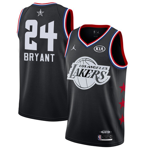 Lakers #24 Kobe Bryant Black Basketball Jordan Swingman 2019 All-Star Game Jersey
