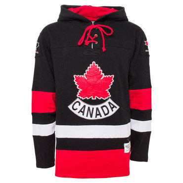 Team Canada Black Men's Customized All Stitched Sweatshirt