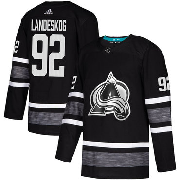 Avalanche #92 Gabriel Landeskog Black Authentic 2019 All-Star Stitched Hockey Jersey