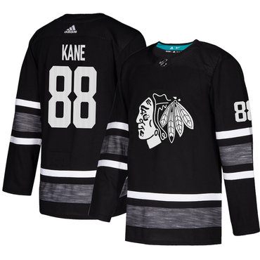 Blackhawks #88 Patrick Kane Black Authentic 2019 All-Star Stitched Hockey Jersey
