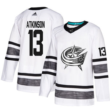 Blue Jackets #13 Cam Atkinson White Authentic 2019 All-Star Stitched Hockey Jersey