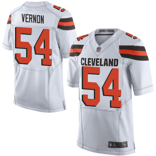 Men's Cleveland Browns #54 Olivier Vernon White Men's Stitched Football New Elite Jersey