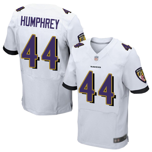 Ravens #44 Marlon Humphrey White Men's Stitched Football New Elite Jersey