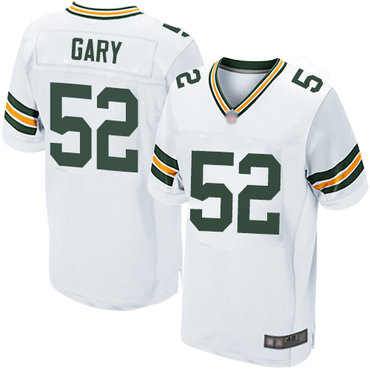 Packers #52 Rashan Gary White Men's Stitched Football Elite Jersey