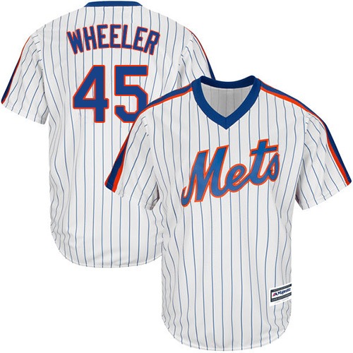 Mets #45 Zack Wheeler White(Blue Strip) Alternate Cool Base Stitched Youth Baseball Jersey