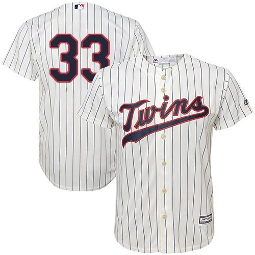 Twins #33 Justin Morneau Cream Stitched Youth Baseball Jersey
