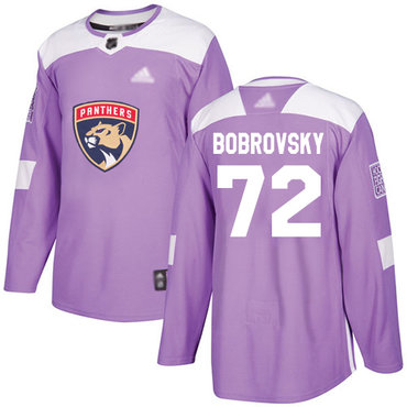 Panthers #72 Sergei Bobrovsky Purple Authentic Fights Cancer Stitched Hockey Jersey