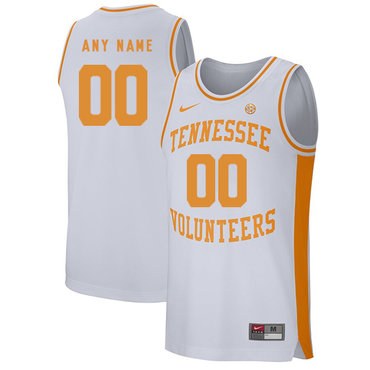 Tennessee Volunteers Customized White College Basketball Jersey